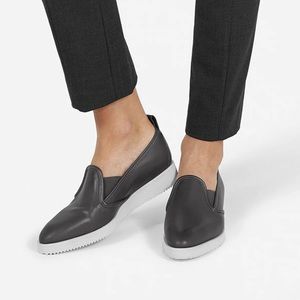 Everlane The Leather Street Shoe Dark Gray, Loafer
